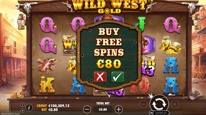 Wild West Gold Slot Nákup Funkce