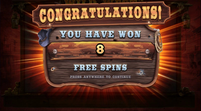 Wild West Gold Slot Free Spins