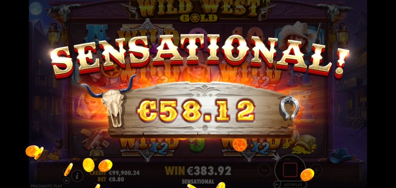 Wild West Gold Slot Multiplikátory