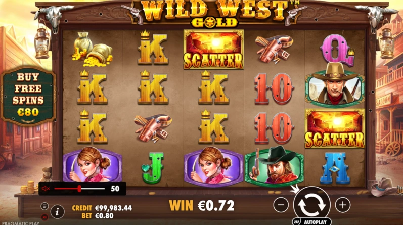 Wild West Gold Slot Zvuk Hry